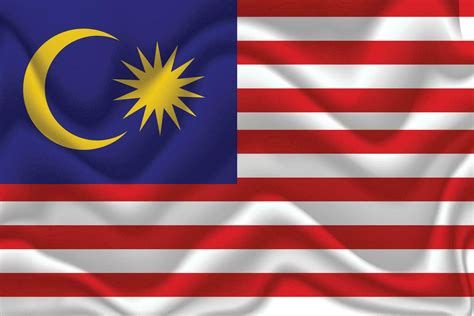 3d vector realistic Malaysia flag 35061328 Vector Art at Vecteezy