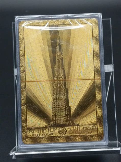 Burj Khalifa Dubai Gold Playing Cards X Decks Playing Cards