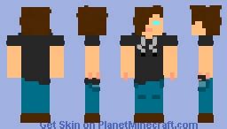 Long hair boy Minecraft Skin