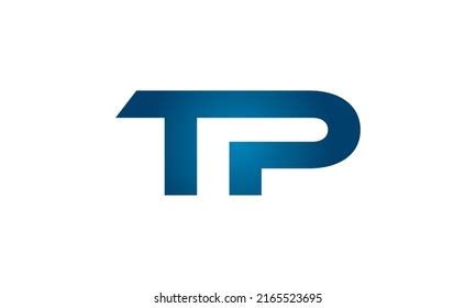 Connected Tp Letters Logo Design Linked Stock Vector Royalty Free