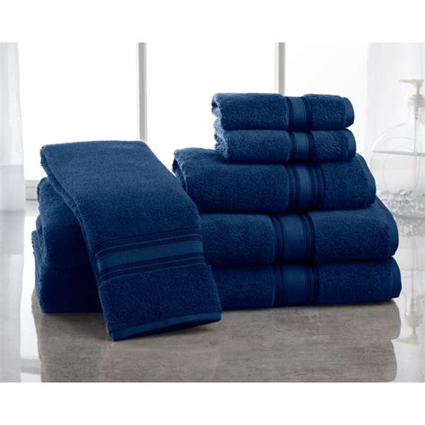 Super Absorb Zero Twist Cotton 6 Piece Bath Towel Set