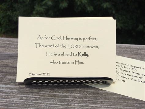 Personalized Scripture Bible Verse Cards Set Step By