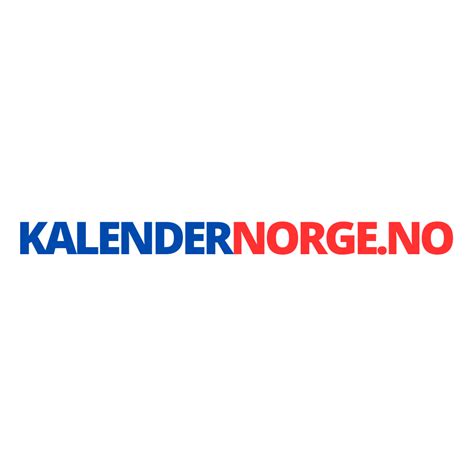 Kalender Norsk Kalender Med Ukenummer Og Helligdager