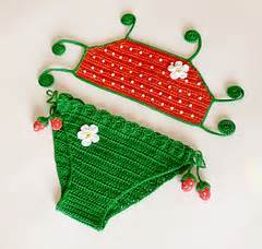 Ravelry Strawberry Bikini Two Pieces Swimsuit Pattern By Luba Davies