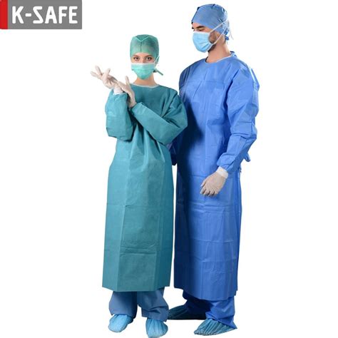 Plain Blue Ksafe Aami Level 2 Isolation Gown For Hospital 43 At Rs 60