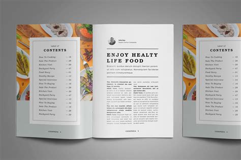 Food Brochure Behance