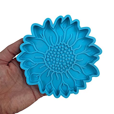 Sunflower Silicone Coaster Molds Buy Craft Molds At Resin Obsession