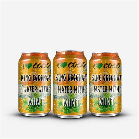 Organic Fairtrade King Coconut Water With Mint