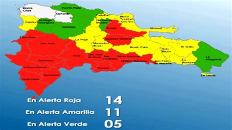 Coe Incrementa A Las Provincias En Alerta Roja Mantiene En