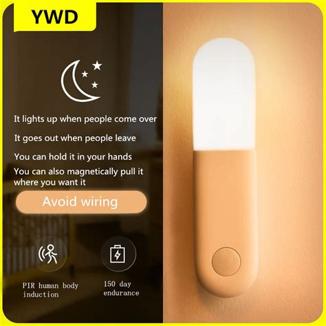 Led Induction Night Light Human Body Induction Night Light Lamp Usb