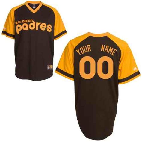san diego padres brown man custom jerseys jerseymaker custom sport