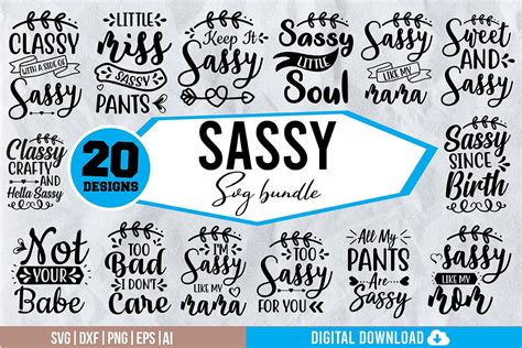 Sassy Svg Bundle Graphic By Svgwow760 · Creative Fabrica