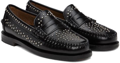 Sebago Black Dan Studs Loafers Sebago