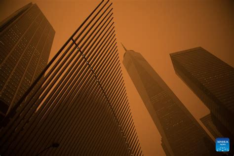 Feature New Yorkers Suffer Over Smoke From Canadian Wildfires Xinhua