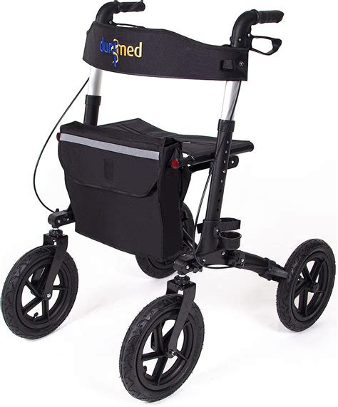 Dunimed Outdoor Rollator Mit Luftbereifung Und Sitz Sto D Mpfende