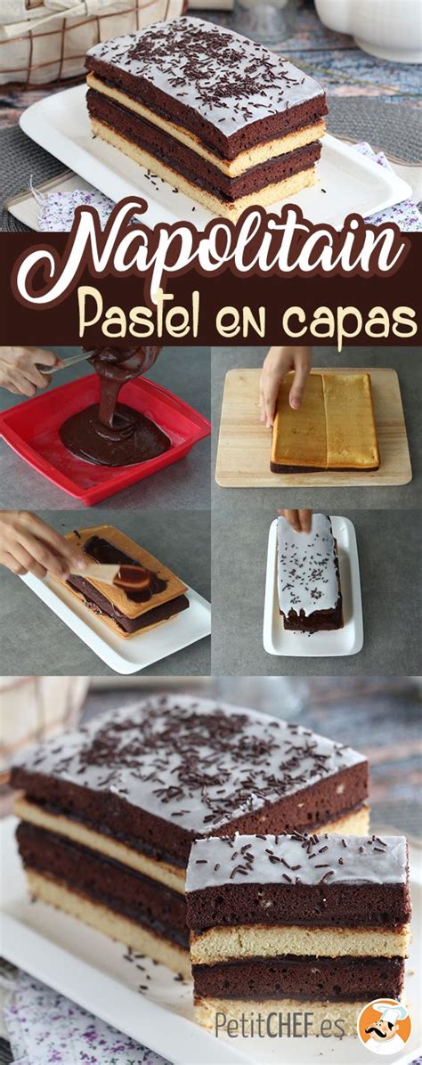 Pastel En Capas Napolitain Receta Petitchef Recette Gateau Au