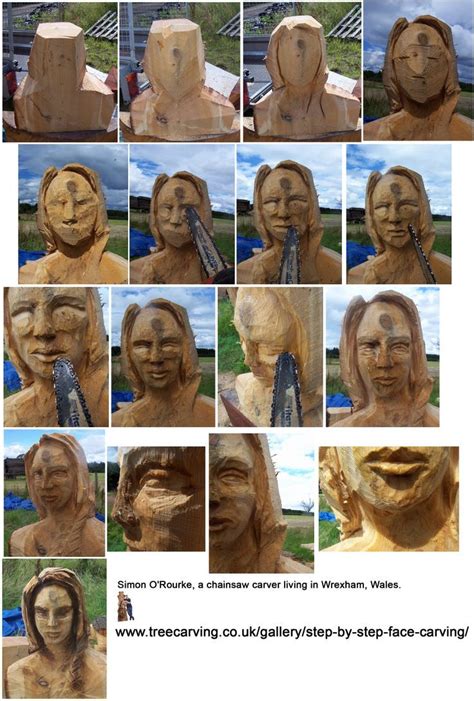 Chainsaw Carving Patterns Chainsaw Wood Carving Wood Carving Faces