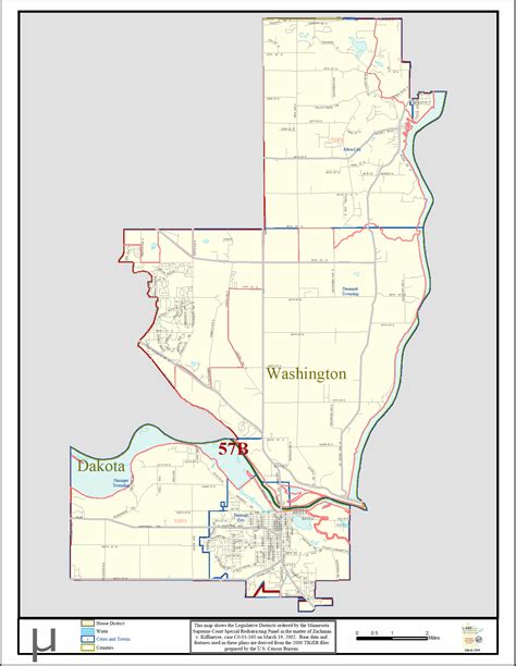 Mn Senate District 57 Maps Sd57 Hd57a And Hd57b Minnesota Senate