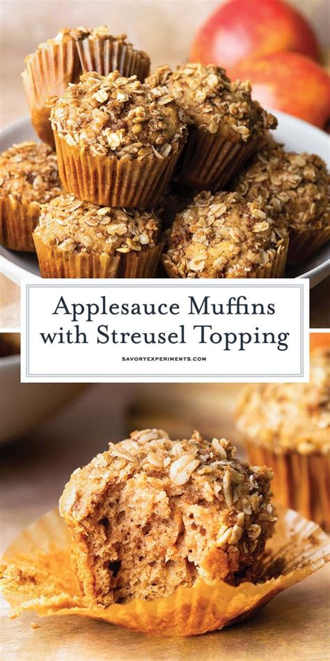 Easy Applesauce Muffins Savory Experiments