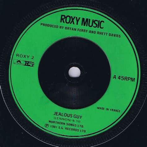 Roxy Music - Jealous Guy - ROXY 2 - 7-inch Vinyl Record • Wax Vinyl Records