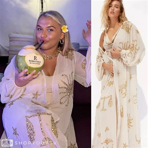 Towie Season 33 Episode 3 Saffrons White Embellished Kimono Shop