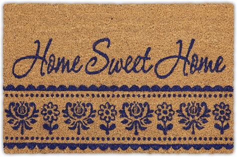 Relaxdays Deurmat Home Sweet Home Kokosmat Met Tekst Voetmat