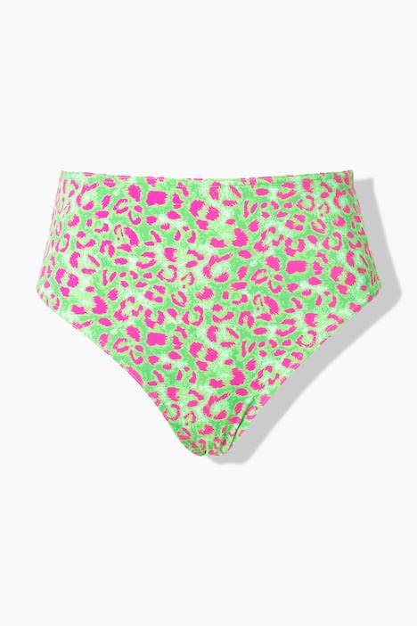 Bikini Slip Panty Luipaardprint High Waist Grasgroen Ulla Popken