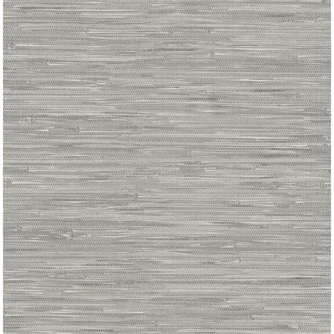 Nuwallpaper Grey Tibetan Grasscloth Peel And Stick Wallpaper Nu2276 The Home Depot