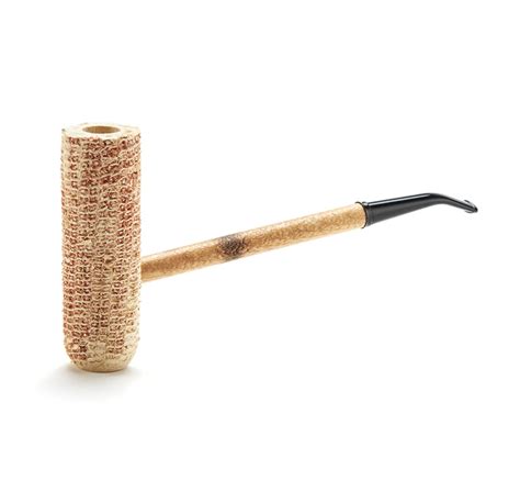 Missouri Meerschaum Macarthur Classic Natural Bent Corn Cob Pipe Stem