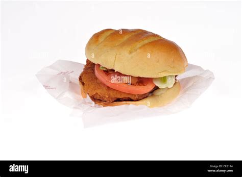 Burger King Tendercrisp Chicken Sandwich Con Lechuga Y Tomate En Rollo