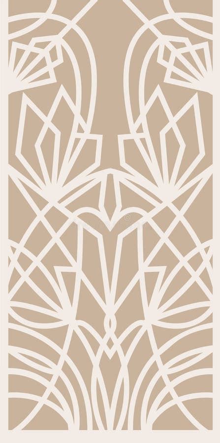 3 Art Nouveau Art Deco Tulips Digital Stencil Templates SVG DXF Vector