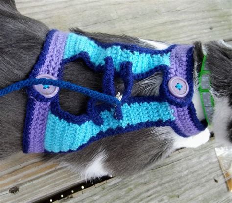 Crochet Cat Harness Etsy