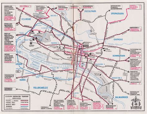 Transit Maps: Historical Map: Map of Glasgow Corporation Transport ...