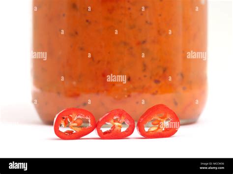 Picture Of A Red Hot Chilli Pepper Food Concept Stock Photo Alamy