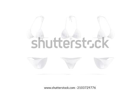 Blank White Woman Bikini Mockup Front Stock Illustration Shutterstock