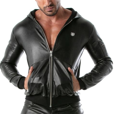 TOF Paris Veste Zippée à Capuche Kinky Noire INDERWEAR