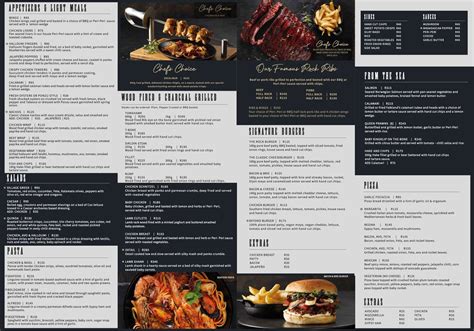 Menu at The Rock restaurant, Sandton, William Nicol Dr