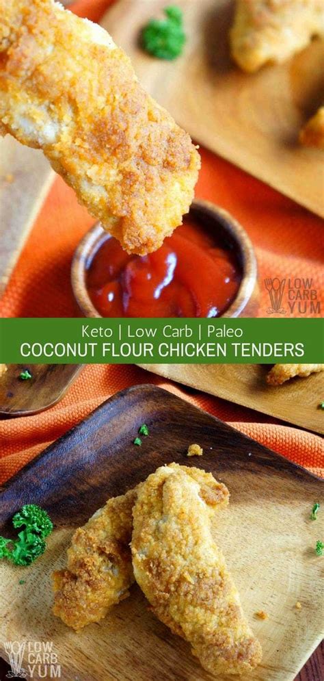 These Low Carb Paleo Coconut Flour Chicken Tenders Are Gluten Free And