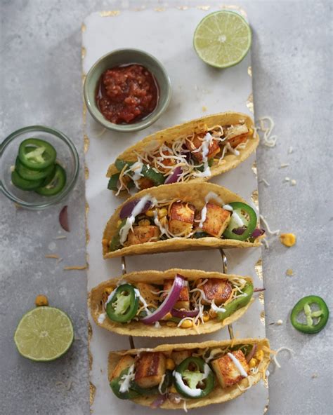 Jalapeno Paneer Corn Tacos - Indian Mexican Fusion - Some Indian Girl