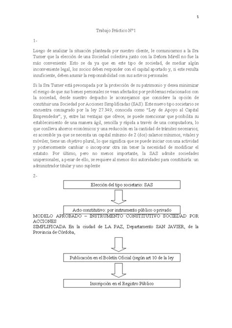 Tp Personas Juridicas Trabajo Pr Ctico N Luego De Analizar