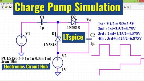 Charge Pump Simulation In Ltspice Youtube