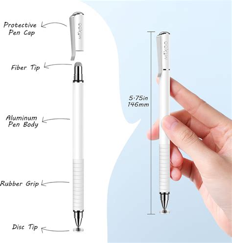 Mixoo Lápiz óptico para pantallas táctiles paquete de 6 punta de