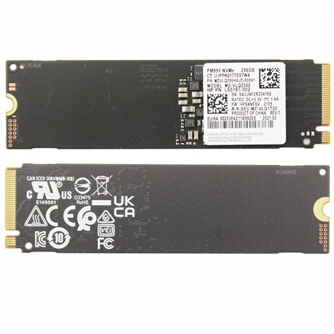 Диск SSD SAMSUNG PM991 256GB M 2 2280 PCIe Gen 3x4 NVMe MZ VLQ2560