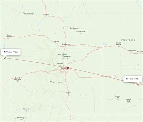 Flights From Hays To Vernal HYS To VEL Flight Routes