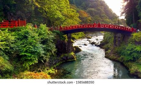 Japan Nikko Shinkyo Bridge Over Daiwa Stock Photo 1585688350 Shutterstock