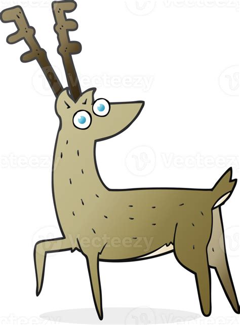 Freehand Drawn Cartoon Stag Drawing 46721819 Png