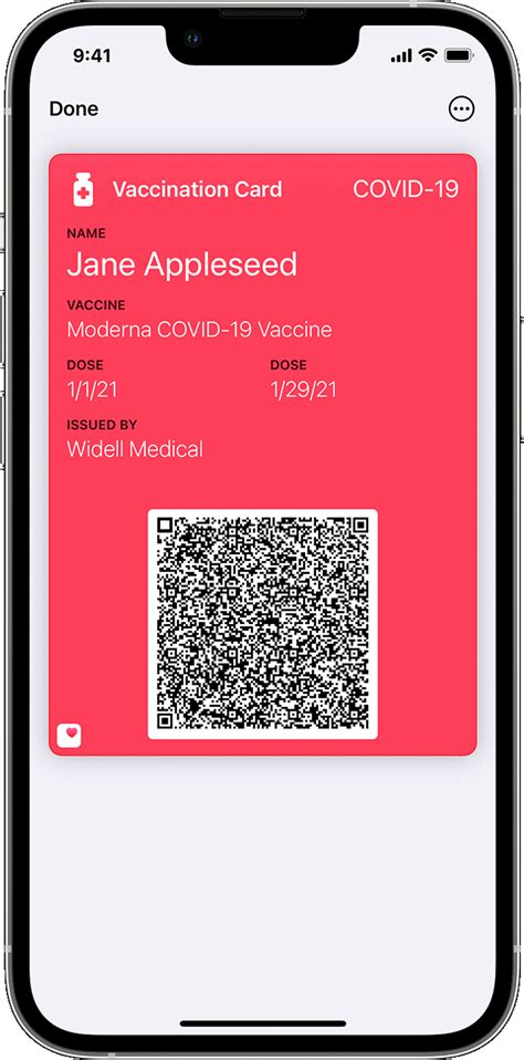 Add Verifiable COVID 19 Vaccination Information To Apple Wallet And