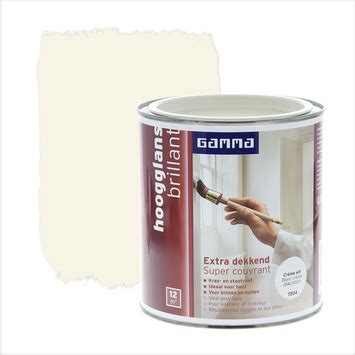 GAMMA Extra Dekkend lak RAL 9001 crème wit hoogglans 750 ml GAMMA