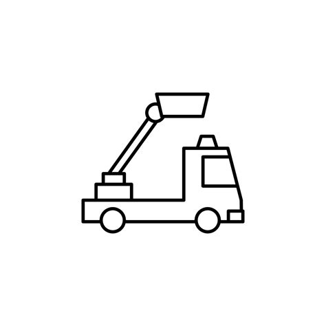 vertical lift truck vector icon illustration 23015861 Vector Art at ...