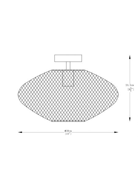 Lampa Sufitowa ORION A8130 BK